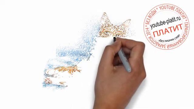 Нарисованные кошки видео Как нарисовать красивую рыжую кошку карандашом за 21 секунду смотреть онлайн