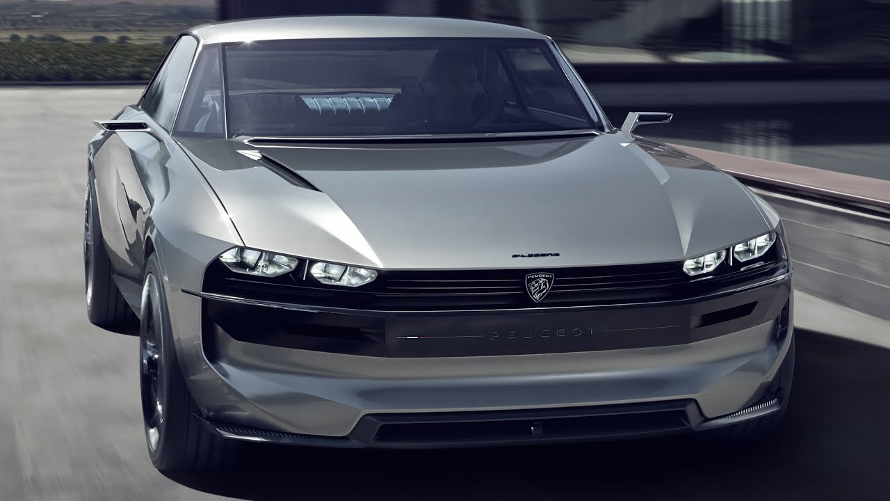 Концепт Peugeot e-Legend - 504 Coupe в современный мир. смотреть онлайн