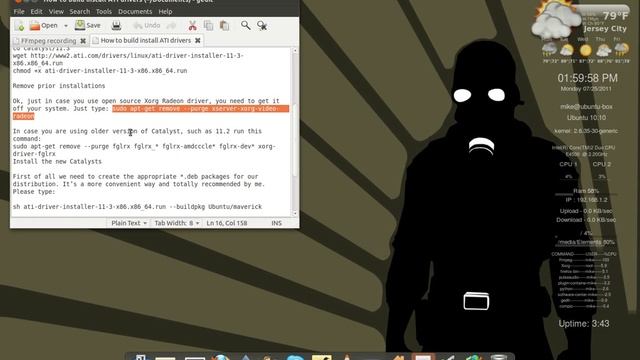 Specific ATI Driver Installation - Ubuntu 11.04