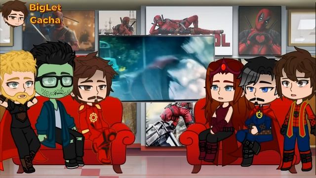 Avengers react to Deadpool | Gacha React | Full Video смотреть онлайн