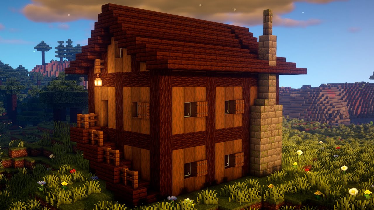 БОЛЬШОЙ СТАРТОВЫЙ ДОМ ДЛЯ ВЫЖИВАНИЯ В МАЙНКРАФТЕ! смотреть онлайн