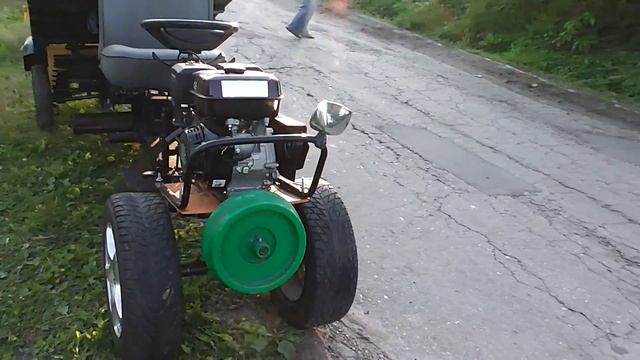 Супер самоделка!!Мотороллер Муравей + Мотоблок+рулевой адаптер= Самодельный Ездовой Прицеп-Самосвал смотреть онлайн