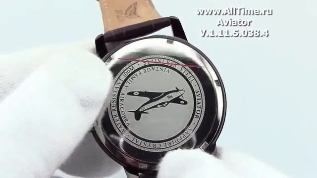 Мужские наручные швейцарские часы Aviator V.1.11.5.038.4 смотреть онлайн