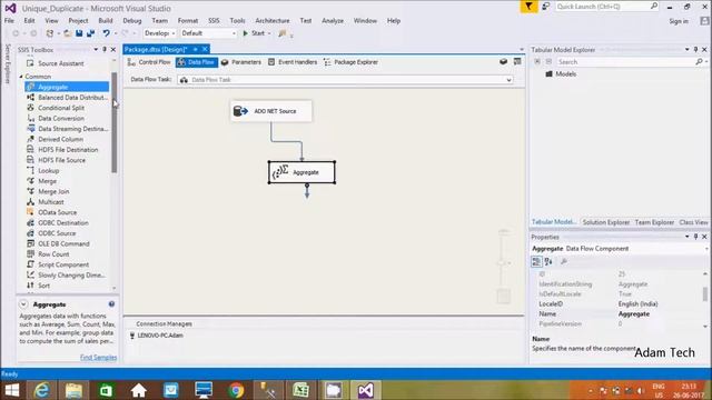 Separate Unique and Duplicate Records in Different Target Using SSIS смотреть онлайн
