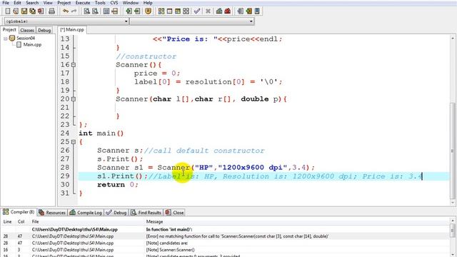 SE0907 and IA0903 - OOP (constructor and destructor) смотреть онлайн