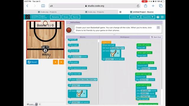 Code.org flappy bird and basketball game tutorial!!! Free coding class смотреть онлайн
