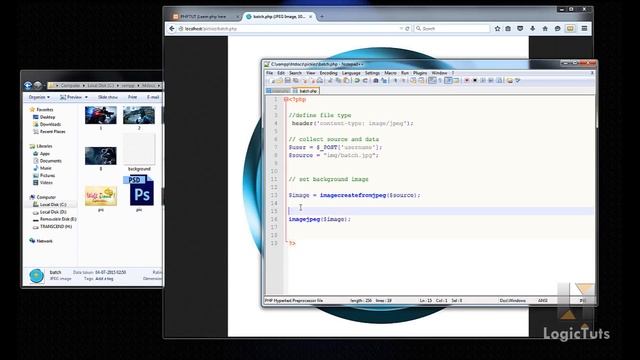 Php Gd Library Add Text To Image Witn Php смотреть онлайн