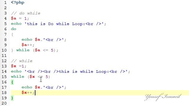 23 PHP do while statement смотреть онлайн