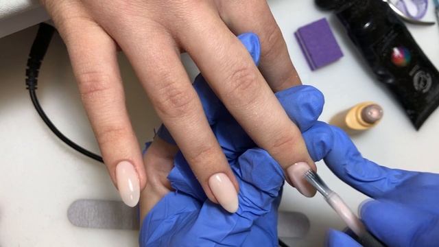 АКВАРЕЛЬНЫЙ дизайн/ комбинированный маникюр на клиенте смотреть онлайн
