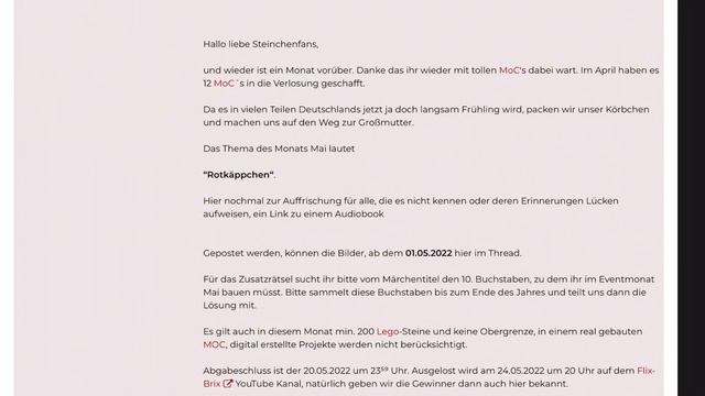 Bauevent des Monats Gewinnerbeiträge April 2022 смотреть онлайн