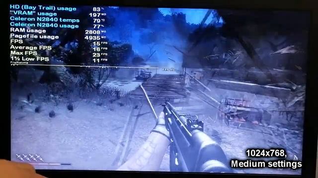 Far Cry 2 on LOW-END LAPTOP || Intel Celeron N2840, Intel HD Graphics (Bay Trail), 4 GB RAM смотреть онлайн