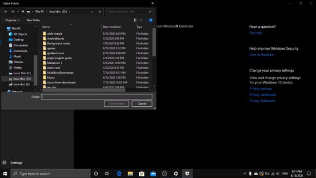 How to exclude files and folders from Windows Defender смотреть онлайн