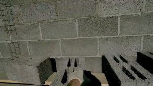 Баня под ключ \ Кладка из керамзитного блока \ Перегородки и два фронтона \ Часть 3 (апрель 2023)