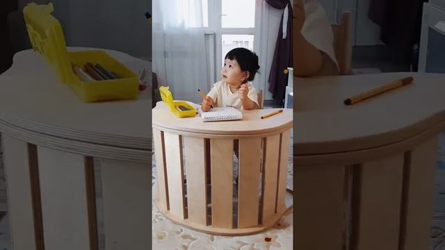 Стол 6 в 1: Находка для маленьких квартир где можно совместить стол,спорт зону и даже книжный уголо смотреть онлайн