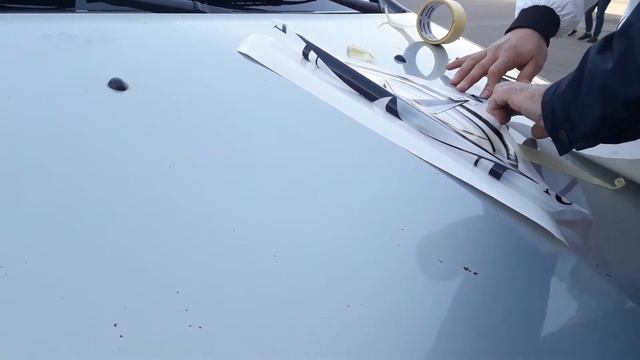 Вырезные виниловые наклейки. Как наклеивать? смотреть онлайн