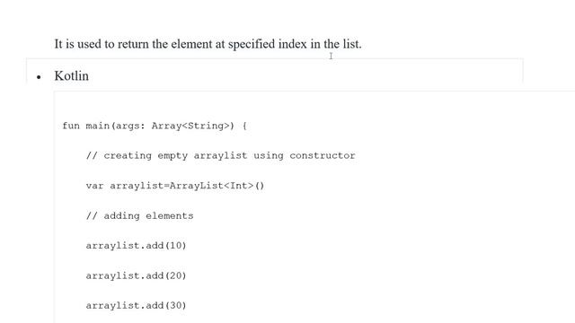 Kotlin | Array List смотреть онлайн