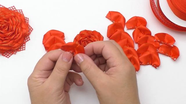 ПЫШНАЯ РОЗА НА ЗАЖИМЕ МК DIY ROSE HAIRCLIP смотреть онлайн