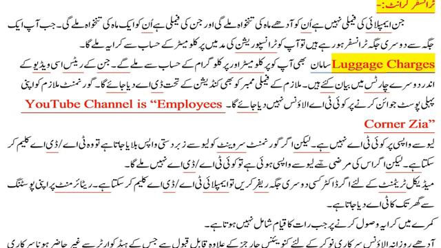 Travelling/Daily Allowance | TA/DA Rules in Urdu | TA/DA Rates History | Employees Corner Zia | смотреть онлайн