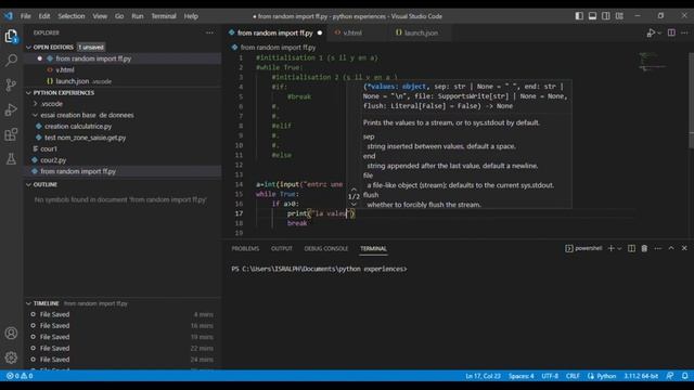 La boucle while True en python смотреть онлайн