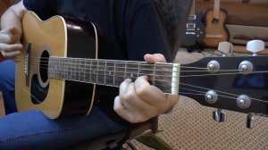 Виктор Цой - песня "Нам с тобой" на акустической гитаре