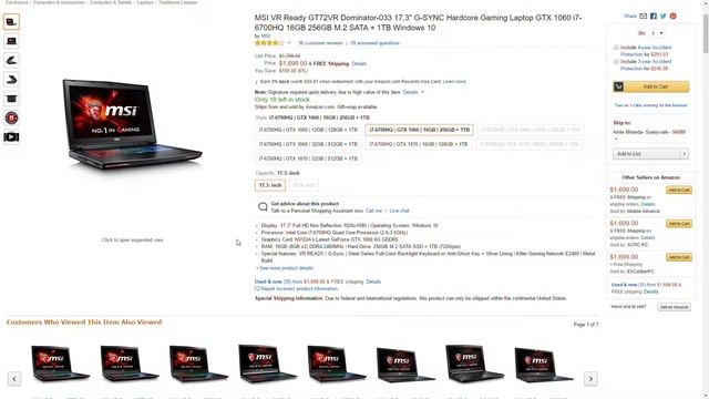 Amazon Price Drop! MSI VR Ready GT72VR Dominator Review! Save $$$ смотреть онлайн