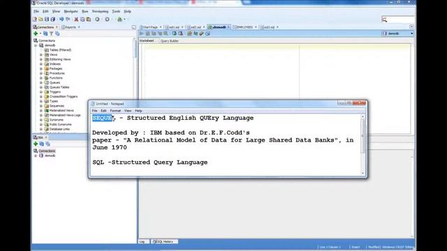 Database Tutorial 61 - SQL Structured Query Language - Oracle DBA tutorial смотреть онлайн