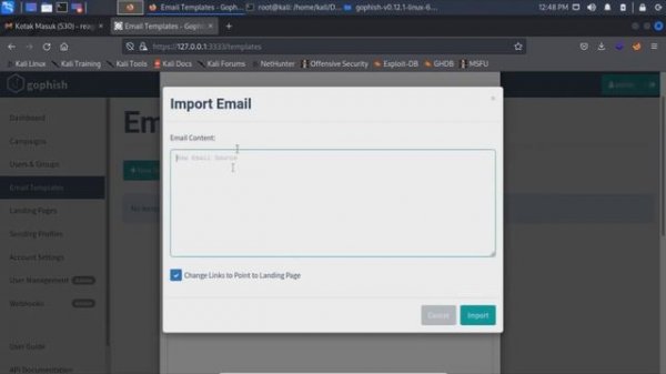 INSTALL AND USE GOPHISH || KALI LINUX_newbee