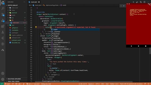 Flutter kripto koin cüzdan uygulaması crypto wallet UI part-1 смотреть онлайн