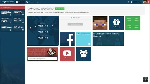 Welcome to Apex Minecraft Hosting - Getting Started смотреть онлайн
