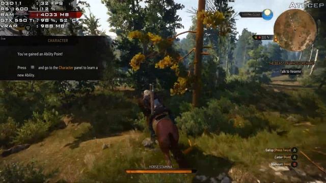The Witcher 3 - HD 7770 + Ryzen 5 1600 смотреть онлайн