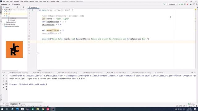 [2 - KOTLIN für JAVA-Umsteiger] - Datentypen (var und val) [Grundkurs/Tutorial] смотреть онлайн