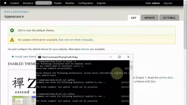 Установка темы Zen и создание подтемы на ее основе смотреть онлайн
