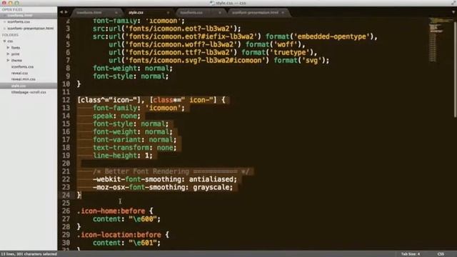 Using Icon Fonts смотреть онлайн