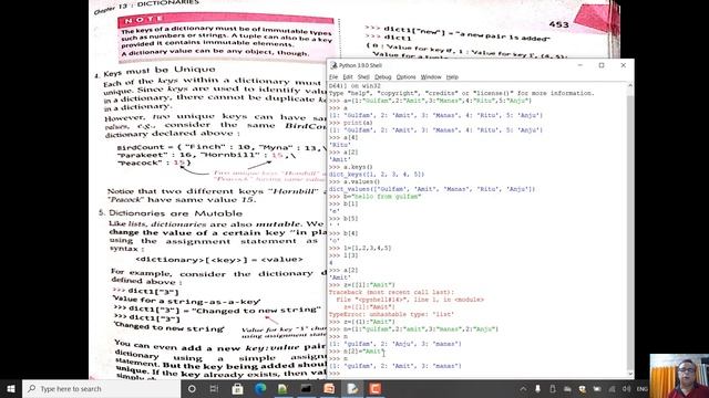 Python class X1 chapter 13 | Characteristics of a Dictionaries смотреть онлайн