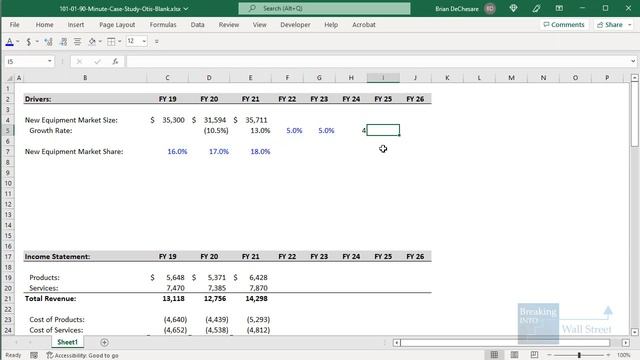 3-Statement Model: 90-Minute Case Study from a Blank Excel Sheet смотреть онлайн