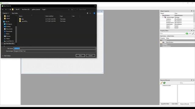 Creating Desktop Apps With Python - Lesson 5 ( Qt Designer - calculator ) смотреть онлайн