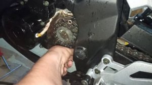 Как обслужить и подтянуть цепь на мотоцикле  Racer storm Rs 250