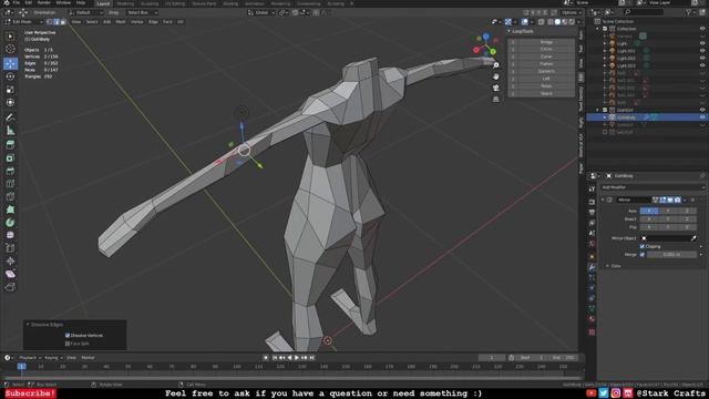 LOWPOLY Goth Girl ? INDIE Game Character | Blender PS1 Timelapse