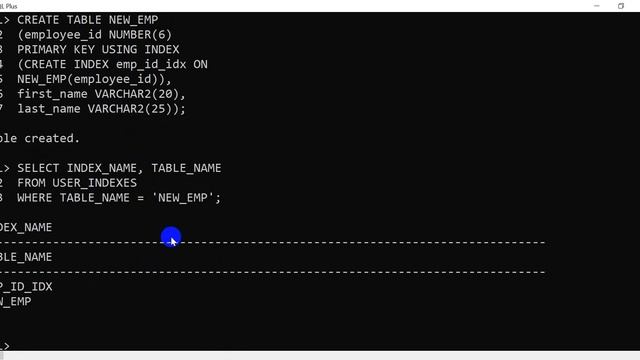Oracle Database 12c: SQL Workshop - Overview of indexes смотреть онлайн