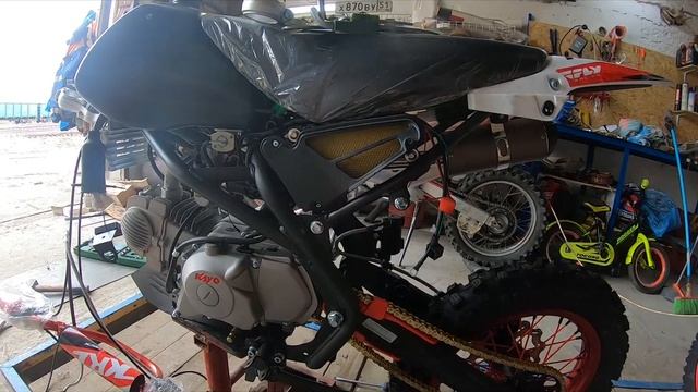 Питбайк Kayo KRZ 140 Classic, нюансы покупки и доставки до ТК, сборка, первые впечатления #KayoKRZ смотреть онлайн