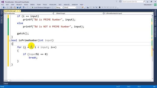 9. C Programs : PRIME NUMBER check [Using FUNCTION] смотреть онлайн