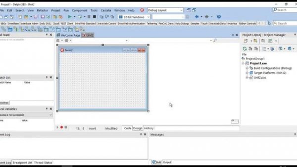 Lesson 1: Developing Simple VCL Applications with Embarcadero RAD Studio Delphi XE for Windows