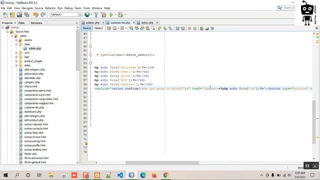 How to view customer list in php | Ecommerce website project| Part 35 | Robot Balok смотреть онлайн