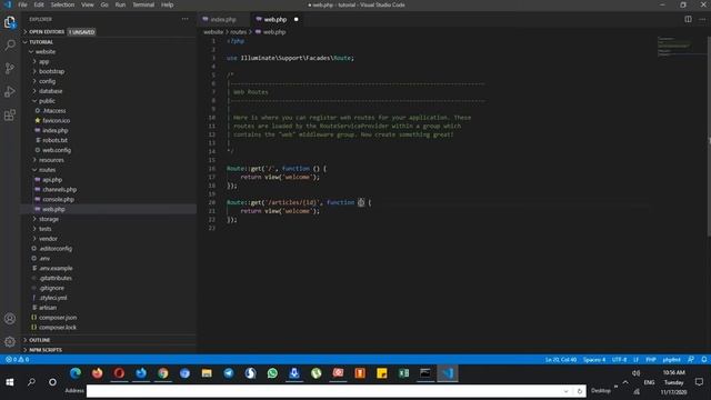 Laravel 8 - Passing Data Into Routes смотреть онлайн
