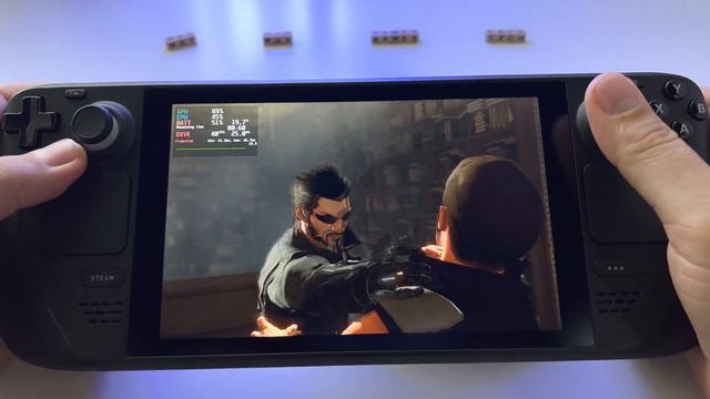 Deus Ex Mankind Divided | 40Hz mode, high graphics, Vulkan | Steam Deck gameplay смотреть онлайн