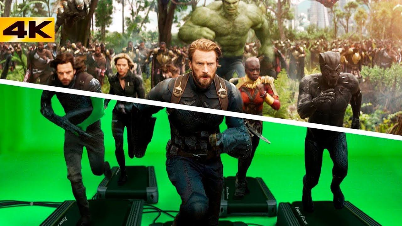 Как снимали Войну Бесконечности. Процесс съемки фильма Marvel от и ДО. смотреть онлайн
