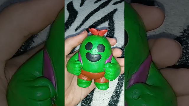 Спайк (BRAVL STARS) из пластилина 🌵