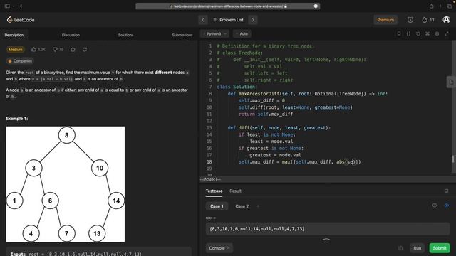MinMaxing FTW – Maximum Difference Between Node and Ancestor – Leetcode 1026 смотреть онлайн