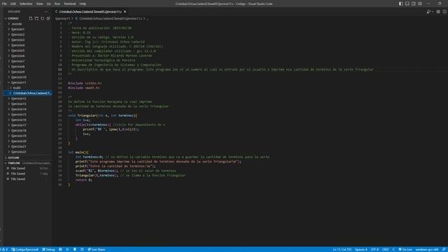 Cristobal Ochoa Cadavid Tarea05 Ejercicio11 c Codigo Visual Studio Code 2023 03 21 08 52 48 смотреть онлайн