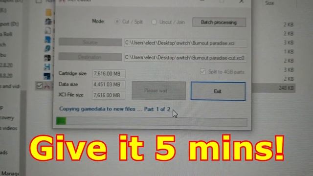 Quick and easy way to split xci files over 4gb to fit onto a fat32 sd card смотреть онлайн